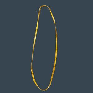 Evoke 20 Inch Gold Plated Chain Necklace Women Elegant Serpentine Snake